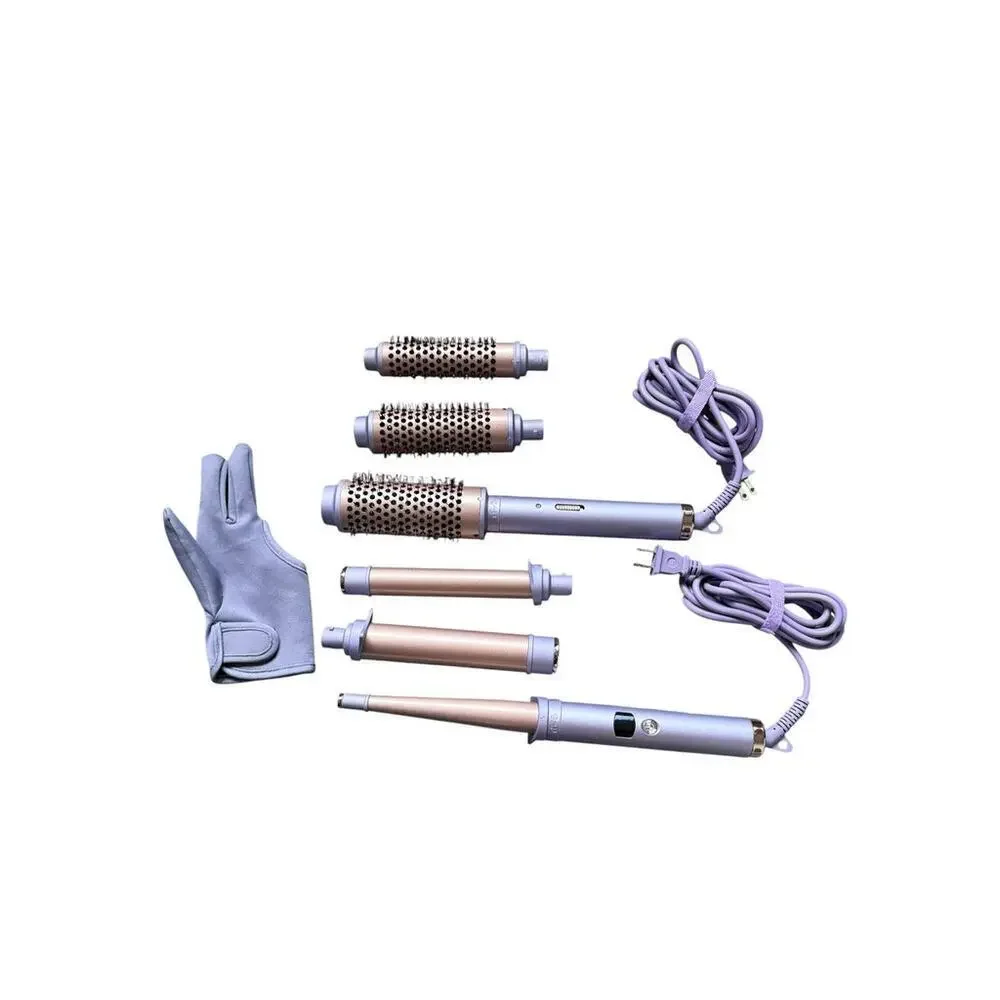 Monat Interchangeable Thermal Blowout Brush + Endless Curls Styling Wand Set